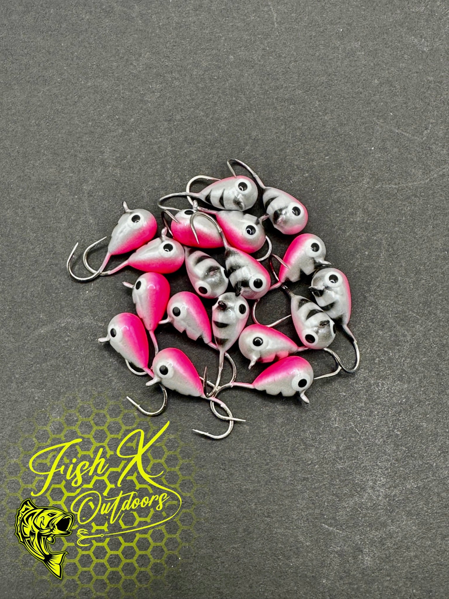 Pink Zebra 6mm Tungsten Jig